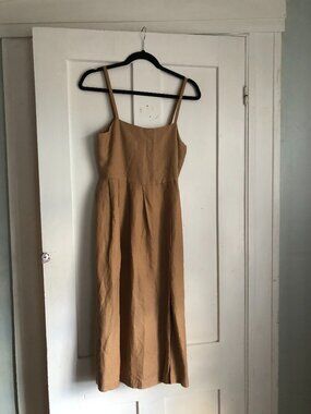 First Rite Linen Midi Dress